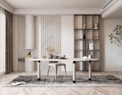 侘寂家居书房3D模型下载